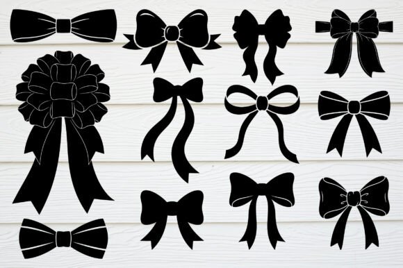 12 Ribbon, Bow SVG Bundle: Graphics & Illustrations for Sellers