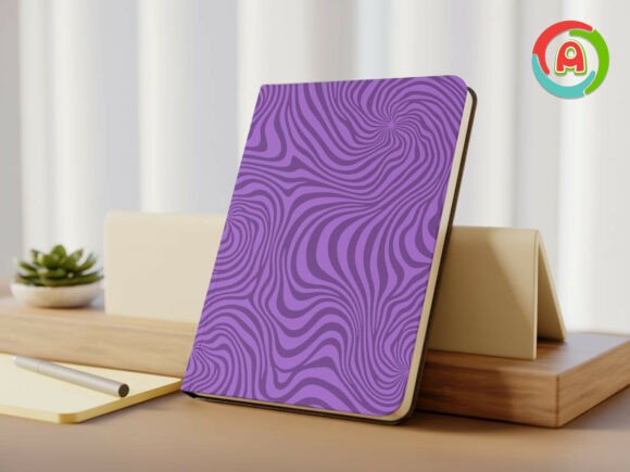 Colorful Swirl Line Abstract Patterns: Graphics & Illustrations