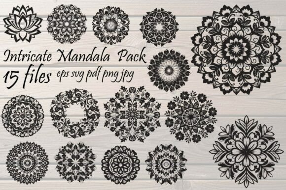 Intricate Mandala Bundle: Graphics & Illustrations for Local Branding