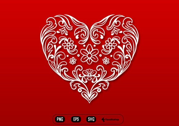 Ornate Heart Frame for Cricut
