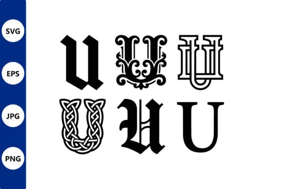 Ornate Letter Glyphs Vector: Graphics & Illustrations for Decorative Typography