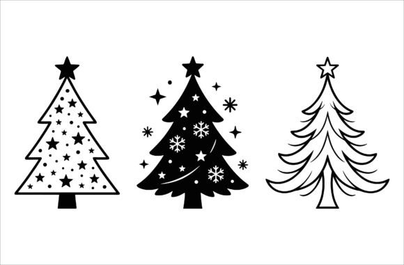 Pine Trees SVG Bundle: Festive Graphics & Illustrations