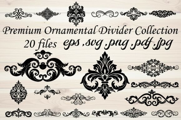 Premium Ornamental Divider Collection: Graphics & Illustrations