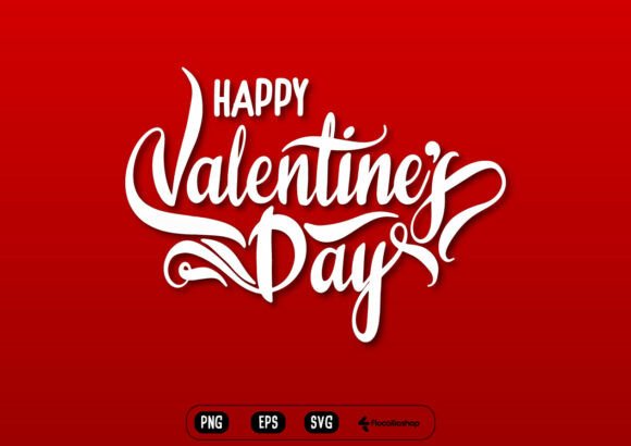 Romantic Valentine’s Day Lettering SVG: Graphics & Illustrations